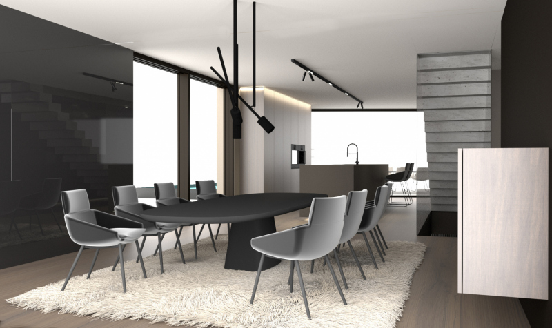 Innenarchitekt-_Zuger_See_Schweiz_Interior-Design_by_Heike_Karsch_Neubau_einer_exklusiven_Villa_Dining_Design
