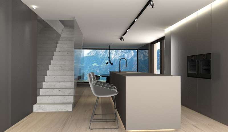 Innenarchitekt-_Zuger_See_Schweiz_Interior-Design_by_Heike_Karsch_Neubau_einer_exklusiven_Villa_Kuechen_Design